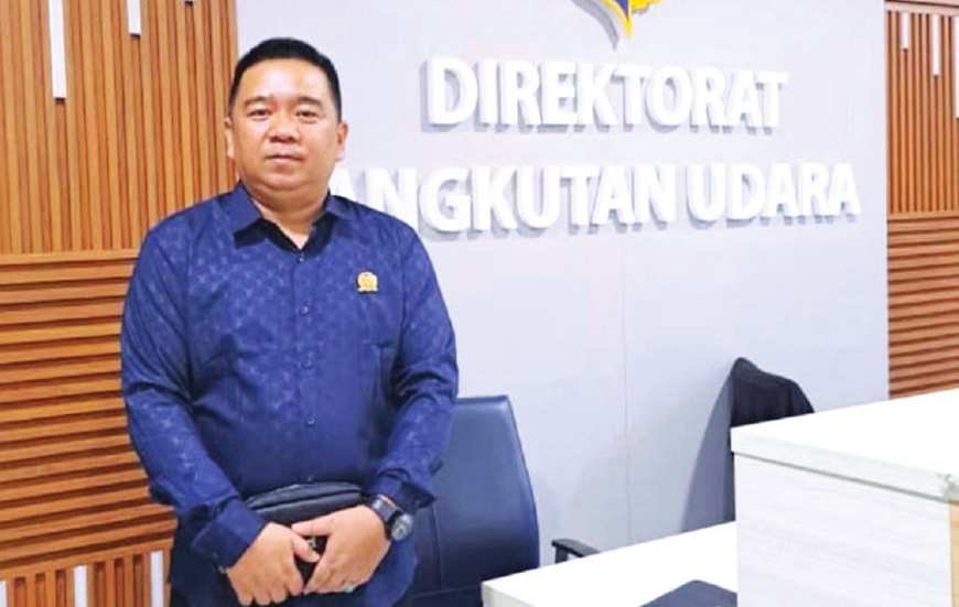 KUNJUNGAN: Sekretaris Komisi III DPRD Barito Utara, H Suparjan Efendi saat melakukan kunjungan kerja ke Direktorat Angkutan Udara, belum lama ini.