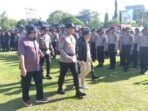Kapolda Kalteng, Irjen Pol. Iwan Kurniawan bersama Gubernur Kalteng H. Agustiar Sabran saat memastikan kesiapsiagaan seluruh personel, Jumat (16/5/2025)
