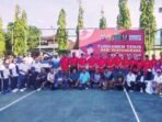 BARITO SELATAN TURNAMEN: Wakil Bupati Barsel, Khristianto Yudha menghadiri turnamen tenis dalam rangka HUT Bhayangkara.