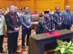MEMBUKA: Bupati Kotim, Halikinnor membuka acara advokasi, koordinasi dan bimtek Pokjanal Posyandu, Kamis (12/6).