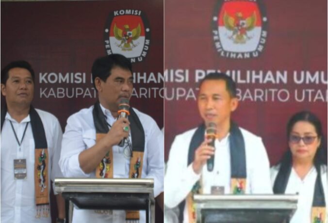 Pertarungan antara pasangan Jimmy Carter - Inriaty dan Shalahuddin – Felix di pilkada Barito Utara