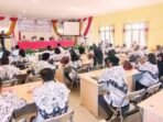 BARITO SELATAN KONFERENSI: Konferensi PGRI Barsel di Aula Dinas Pendidikan setempat, Sabtu (26/7).