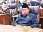 DPRD BATARA HADIRI RAPAT: Ketua Komisi III DPRD Barito Utara, Dr H Tajeri menghadiri rapat paripurna, belum lama ini.
