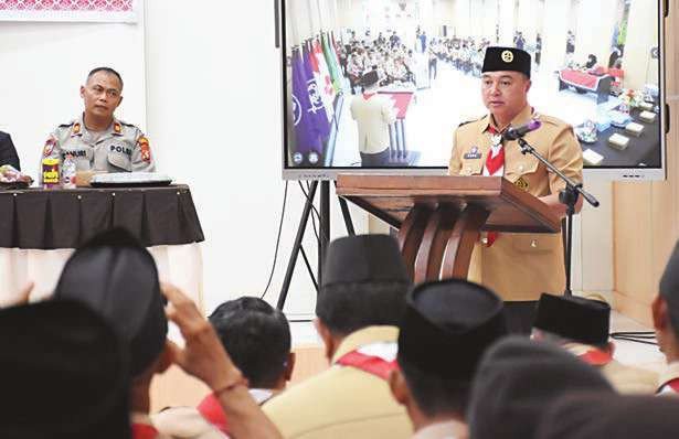 MUSCAB: Wakil Bupati Kapuas Dodo membuka Musyawarah Cabang (Muscab) Gerakan Pramuka Kwartir Cabang Kapuas Tahun 2025 di Aula Dinas Pendidikan Kabupaten Kapuas akhir pekan lalu.