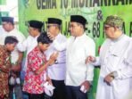 PALANGKA RAYA2 MENGHADIRI: Wakil Wali Kota Palangka Raya, Achmad Zaini menghadiri Gema 10 Muharram 1447 Hijriah yang digelar PCNU Kota Palangka Raya, di Pendopo Baitul Quran NU, Minggu (6/7).