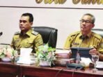 PALANGKA RAYA MENGHADIRI: Wali Kota Palangka Raya diwakili wawali, Achmad Zaini menghadiri Rapat Koordinasi Penanggulangan Kemiskinan Kota Palangka Raya Tahun 2025 di ruang Peteng Karuhei II, Kantor Wali Kota Palangka Raya, Senin (7/7).