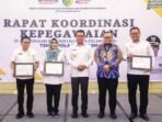 PALANGKA RAYA MENGHADIRI: Wakil Wali Kota Palangka Raya, Achmad Zaini membuka Rakor Kepegawaian di Hotel Alture, Rabu (23/7).