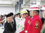 DPRD BATARA HADIRI PENGUKUHAN: Wakil Ketua I DPRD Kabupaten Barito Utara, H Benny Siswanto, menghadiri pengukuhan Pasukan Pengibar Bendera Pusaka (Paskibraka) di Gedung Balai Antang Muara Teweh, Sabtu (16/8)