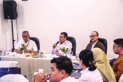 MENGHADIRI: Wakil Wali Kota Palangka Raya menghadiri rapat rencana pengelolaan kepesertaan PBPU dan BP bersama BPJS Kesehatan, di M Bahalap Hotel, Rabu (13/8).