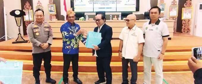 Barito Selatan TERPILIH: Wakil Bupati Barsel, Khristianto Yudha resmi terpilih memimpin KONI Barsel Masa Bakti 2025– 2029.