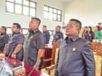 DPRD GUMAS AKTIF: Ketua Komisi II DPRD Gumas, Selsius Aprianus bersama koleganya.