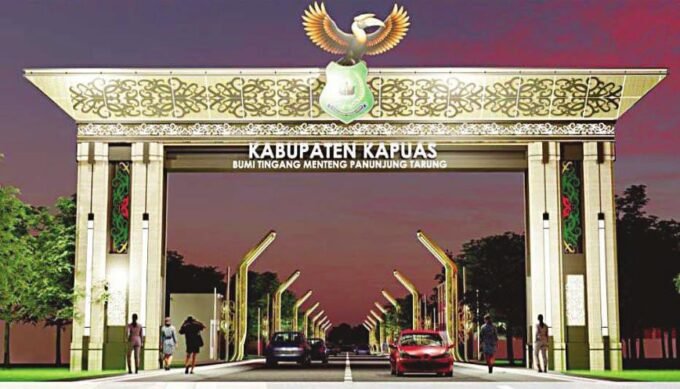 KAPUAS DESAIN: Pemkab Kapuas saat ini tengah melakukan penataan dan pelebaran Kota Kuala Kapuas. Seperti inilah desain yang dirancang untuk wajah Kota AIR Kuala Kapuas ke depan.