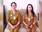 BARITO SELATAN MENERANGKAN: Kasi Penetapan dan Penerimaan, Hermanis Bawin, dan Kasi Penagihan, Pembukuan, dan Pelaporan, Tri Andriani, memberikan penjelasan terkait perpanjangan program pemutihan pajak kendaraan bermotor di Buntok.