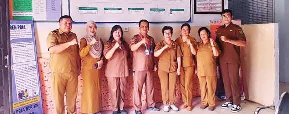 BARITO TIMUR SINERGI: Jajaran Diskominfosantik Barito Timur usai menggelar pelatihan dan sosialisasi, belum lama ini.