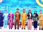 DPRD BATARA SIAP BERSINERGI: Ketua DPRD Kabupaten Barito Utara, Ir. Hj. Mery Rukaini, M.I.P., bersama Wakil Ketua II Hj. Henny Rosgiaty Rusli, S.E., M.M., Bupati H. Shalahuddin, dan Wakil Bupati Felix Sonadie Y. Tingan saat menghadiri pembukaan Kick Off Meeting Penyusunan RPJMD Tahun 2025–2029 di Gedung Balai Antang Muara Teweh, Senin (13/10).