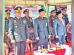 DPRD KOTIM HADIRI: Ketua DPRD Kotim, Rimbun menghadiri acara HUT ke-80 TNI di halaman Makorem Sampit, Minggu (5/10).