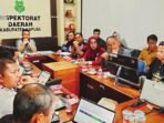 KAPUAS RAKOR: Pemerintah Kabupaten Kapuas mengadakan Rakor dan pemantauan indeks pencegahan korupsi MCSP area pengadaan barang/jasa. Rapat dipimpin Sekda Kapuas Dr Usis I Sangkai di Ruang Aula Inspektorat Kabupaten Kapuas, Jumat (10/10).