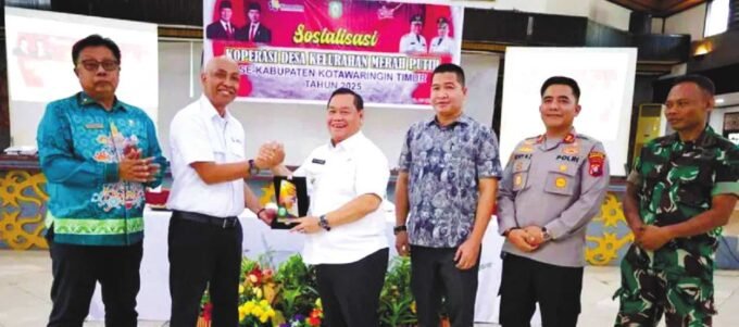 KOTAWARINGIN TIMUR HADIR: Bupati Kotim Halikinnor saat menghadiri sosialisasi bagi pengurus Koperasi Merah Putih, beberapa waktu lalu.