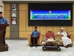 katingan SAMBUTAN - Bupati Katingan Saiful, ketika memberikan sambutan di acara siraman rohani Muslim bagi ASN di lingkungan Pemkab Katingan yang dilaksanakan di aula Bappedalitbang Kabupaten Katingan, Selasa (28/10).