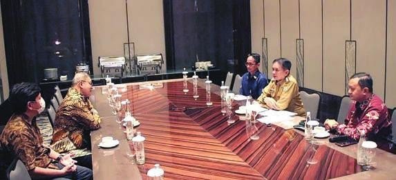 KOORDINASI: Bupati Barito Timur, Muhammad Yamin, saat melakukan pertemuan dengan jajaran Kementerian ATR/BPN di Jakarta, beberapa waktu lalu.