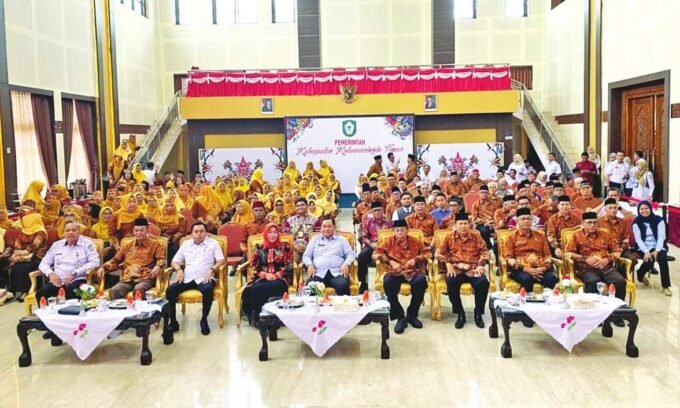 HADIRI; Bupati Kotim, Halikinnor, saat menghadiri HUT ke-63 PWRI, Rabu (18/11).