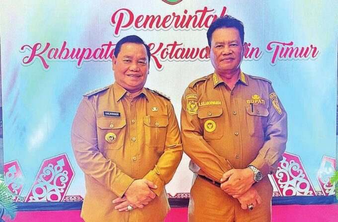 KOTAWARINGIN TIMUR KERJA SAMA: Bupati Kotim, Halikinnor saat melangsungkan kerjasama dengan Kabupaten Seruyan, Senin (3/11).