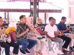PALANGKA RAYA AUDIENSI: Wali Kota Palangka Raya, Fairid Naparin bersama Ketua DPRD Palangka Raya menggelar pertemuan dengan para pedagang dan pelaku usaha kuliner Kota Palangka Raya, di Pendopo Rumah Jabatan Wali Kota Palangka Raya, akhir pekan lalu.