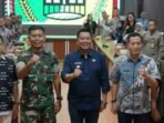 ARAHAN: Wakil Bupati Felix Sonadie Y. Tingan bersama pihak terkait di sela forum koordinasi lintas instansi percepatan pendataan lahan bagi pembangunan fisik KDMP.