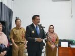 BARITO UTARA ARAHAN: Wakil Bupati Felix Sonadie Y. Tingan, A.Md., saat menyampaikan sambutan pada kegiatan ProASN dengan metode CACT Tahun 2025 di Kantor BKPSDM Barito Utara, Senin (8/12).