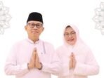 PAMITAN: Indra Gunawan, bersama Melly Novita menyampaikan ucapan pamitan kepada masyarakat Barito Utara seiring berakhirnya masa tugas mereka pada 10 Oktober 2025.