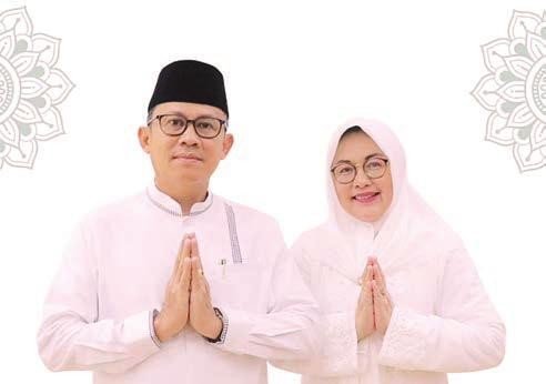 PAMITAN: Indra Gunawan, bersama Melly Novita menyampaikan ucapan pamitan kepada masyarakat Barito Utara seiring berakhirnya masa tugas mereka pada 10 Oktober 2025.