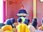 DPRD KOTIM SAMBUTAN: Anggota DPRD Kabupaten Kotim dari Dapil II, H Abdul Kadir memberikan sambutan di acara Musrenbang RKPD Tahun 2027 yang digelar Pemerintah Kabupaten Kotim di Kecamatan Seranau, Senin (26/1).