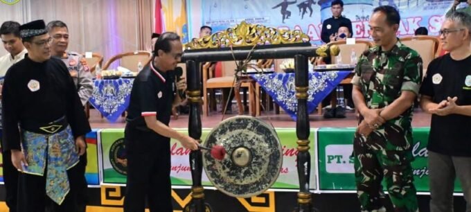 Lamandau HADIR: Wakil Bupti Lamandau Abdul Hamid, disela-sela kegiatannya saat membuka Kejuaraan Pencak Silat Kabupaten Lamandau Tahun 2026, di GPU Lantang Torang, Nanga Bulik, belum lama ini