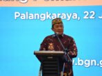 ARAHAN: Wakil Gubernur Kalteng H. Edy Pratowo saat menyampaikan sambutan dalam acara Pengarahan dan Evaluasi MBG di M-Bahalap Hotel, baru-baru ini.