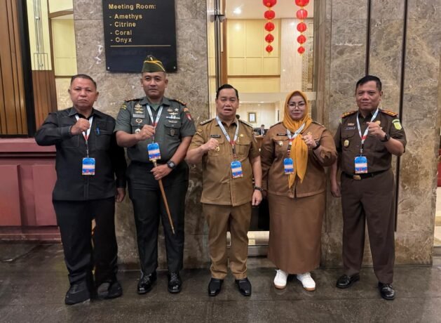 HADIRI: Bupati Kotim, Halikinnor bersama Forkopimda saat foto bersama usai mengikuti kegiatan Pemerintah Pusat dan Daerah Tahun 2027 di Sentul International Convention Center, Senin (2/2).