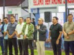 Gubernur Kalimantan Tengah H. Agustiar Sabran saat menyampaikan sambutan dan membuka Ramadan Cup Kalteng Berkah Turnamen Minisoccer All Star Jilid 5 Tahun 2026 di Istana Isen Mulang, Selasa (24/2).