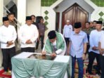 Bupati Batara, H Shalahuddin meresmikan Masjid Nurul Iman di Desa Lemo I, Kecamatan Teweh Tengah, Selasa (10/3).
