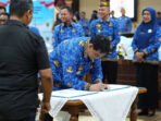 Bupati Batara, Shalahuddin saat menghadiri Musrenbang RKPD Provinsi Kalimantan Tengah Tahun 2027 di Aula Jayang Tingang, Kantor Gubernur Kalteng, belum lama ini.