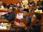 DPRD Kota Palangka Raya Wakil Ketua II Komisi I DPRD Kota Palangka Raya, Syaufwan Hadi saat menghadiri rapat paripurna, belum lama ini.