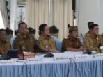 Bupati Katingan Saiful, ketika menghadiri Rapim Program Kartu Huma Betang Sejahtera di Aula Istana Isen Mulang, Palangka Raya, Selasa (3/3).