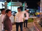 Bupati Barito Utara H Shalahuddin ST MT bersama jajaran melihat sejumlah titik di dalam Kota Muara Teweh.