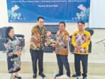 Wakil Bupati Barsel, Khristianto Yudha saat menghadiri kegiatan Festival Literasi Harati 2026 di Aula Baperidda Barsel.