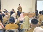 DPMD Barsel menggelar sosialisasi dan evaluasi layanan Aplikasi Cloud Sistem Penghasilan Tetap atau Siltap perangkat Desa.