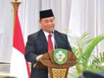 Bupati Kabupaten Kotim H Halikinnor saat menyampaikan sambutan saat pelantikan sejumlah pejabat, belum lama ini.