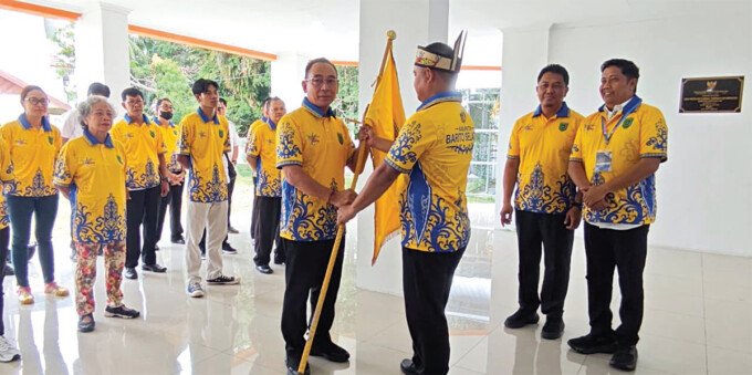 Barito Selatan Kontingen Kabupaten Barsel dilepas secara resmi untuk mengikuti FBIM 2026.
