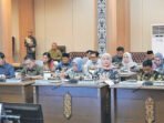 Pemkab Barito Utara bersama DPRD Barito Utara dalam kegiatan pemaparan Skema Multi-Years di Gedung DPRD Barito Utara, Kamis (30/4).