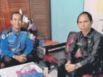 Anggota DPRD Kabupaten Barito Utara Patih Herman AB Saat berkunjung ke Kantor PDAM Muara Teweh, Selasa (5/5).