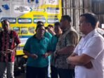 Bupati Lamandau,¬ Rizky ¬Aditya Putra¬ ¬(paling kanan), disela-sela kegiatannya saat melakukan studi kaji tiru di Kabupaten Banyumas¬, Jawa ¬Tengah, belum lama tadi.