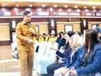 Bupati Lamandau, Rizky Aditya Putra saat menjadi narasumber dalam sesi diskusi Forum Business Daerah BPD HIPMI Kalimantan Tengah 2026 di Aula Jaya Tingang, Kantor Gubernur Kalimantan Tengah, belum lama ini.