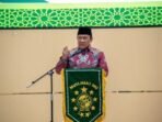 Wakil Gubernur Kalteng, H Edy Pratowo saat menghadiri peringatan Hari Lahir (Harlah) ke-80 Muslimat Nahdlatul Ulama (NU), di aula UIN Palangka Raya, Kamis (23/4).
